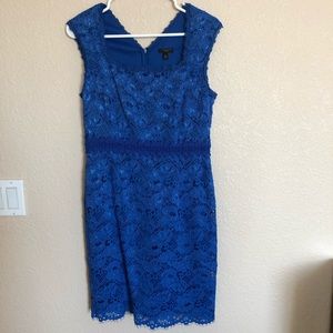 Blue midi dress